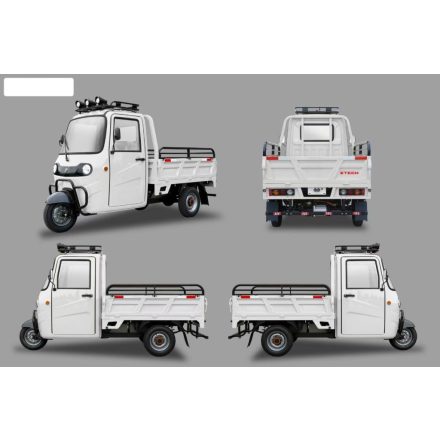 ZT-97 Elektromos kisteherautó 72V 100Ah 45km/h - Fehér