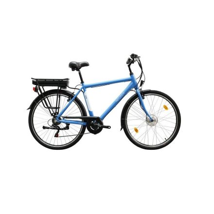 Zagon férfi 19 E-Trekking MXUS kék/fehér pedál szenzoros elektromos kerékpár