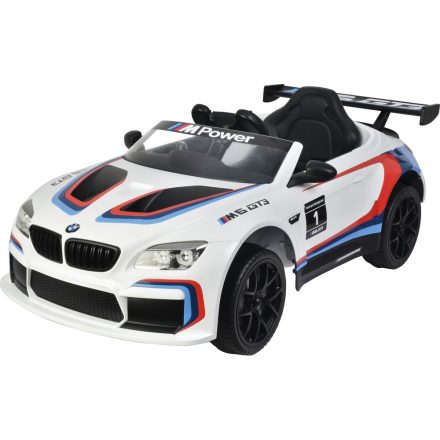 BMW M6 GT3 Elektromos beülős gyermek kisautó, távirányítóval, LED-es, Eredeti BMW liszensz 