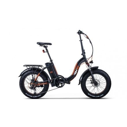 RKS RSI-X FatBike összecsukható elektromos kerékpár - Fekete