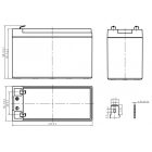 Ritar 12V 9Ah lítium vas foszfát(LiFePo4) akkumulátor elektromos kerékpárhoz