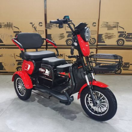 E-MOB09 Elektromos tricikli - Piros