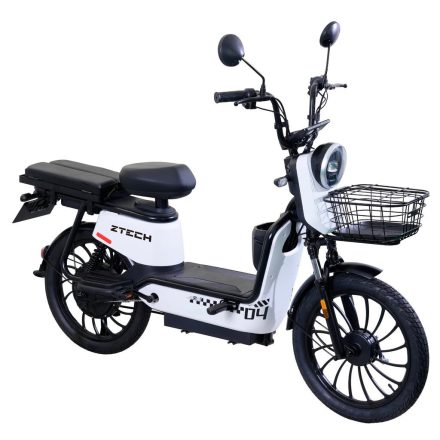 ZTECH ZT-04C elektromos robogó végsebesség: 25 km/h - Fehér