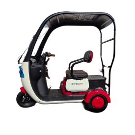 Z-TECH ZT-16C Elektromos tricikli tetővel - Piros